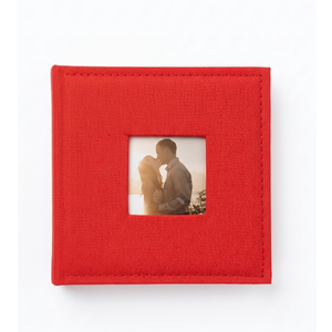 Cherrich Small Photo Album 4x6 100 Pockets with Writing Space Linen Cover Picture Book Holds 4x6 Photos for Wedding, Baby, Family, Graduation