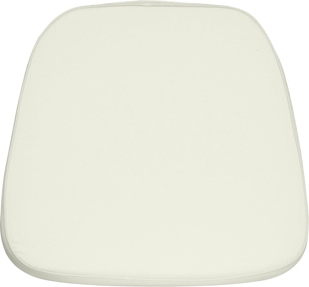 Flash Furniture Louise Soft Ivory Fabric Removable Chiavari Chair Cushions for Special Event Chairs (1 Count (Pack of 1))