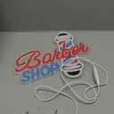 Barber Shop Neon Sign LED Lights for Hair Salon Decor - Dimmable Advertising Light Up for Studio, Business Store - Hairdresser Gift