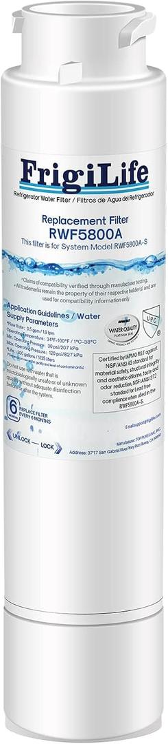 RWF5800A Replacement For Frigidaire EPTWFU01 Water Filter, EWF02, Pure Source Ultra II, 1PACK