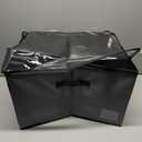 Shoe Storage Box with Divider Dustproof Shoe Storage Bins with Clear Lid and Handle Foldable Shoe Organizer Containers Easy to Assemble for Home Closet 20 inch x 16,5 inch x 12,5 inch. 2 Pcs