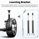Rear Shock Absorber Struts Assembly Compatible with 2007-2018 Nissan Altima (Exc. Hybrid), Replace for 5637, 2Pcs