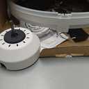 VOLISUN Ceiling Fans with Lights and Remote, 19.7in Low Profile Ceiling Fans with Light, 3000K-6500K Dimmable Fandelier Ceiling Fan, White Flush Mount Ceiling Fan for Bedroom