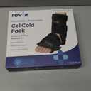 REVIX Ankle Ice Pack Wrap for Foot Discomfort Soothing, Reusable Gel Ice Packs with Cold Compression Therapy, Cold Wrap for Enhanced Comfort and Post-Workout Recovery, Black