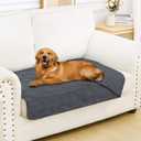 Smiry Waterproof Dog Bed Cover Blanket 30x53, Soft Reversible Pet Blanket, Washable Leakproof Cats Dogs Couch Cover for Sofa, Couch, Furniture, Dark Grey/Dark Grey