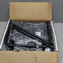 TUTOTAK C Shaped End Table with Tiltable Surface, Set of 2, Adjustable Height Side Table, Slide Under Couch Table TV Tray for Eating, Sofa Tray for Livingroom, Bedroom Black TB01BK0912