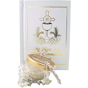 My First Communion Missal and Rosary with Case Gift Set for Girls