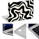 for MacBook Pro 14 Inch Case 2026 2025-2021 M5/M4/M3/M2/M1 Models A3427 A3426 A3434 A3401 A318 A3112 A2992 A2918 A2779 A2442, Protective Cover with Screen & Keyboard Protector - Blue Wave