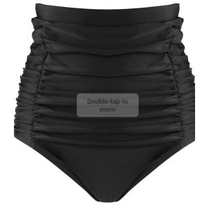 RELLECIGA Women's High Waisted Bikini Bottom Tummy Control Ruched Full Coverage Swim Bottom
.size S