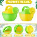 Sosation 12 Pieces Watering Can for Kids Bath Buckets Toys Play Sand Toys Plastic Small Watering Pot with Handles for Childrens Gardening Tools Beach Playing Sand(Vivid Style)