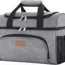 Lifewit Insulated Cooler Bag, 32 Can Large Leakproof Beach Cooler, Lightweight Portable Double Layer Soft-Sided Travel Ice Chest for Camping, Kayaking, Road Trips, Grocery Shopping (Gray)