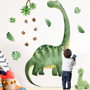 Large Dinosaur Wall Decor for Kids Boys Room, Sunoyar Dinosaur Wall Decals Removable, Peel & Stick Dino Wall Stickers for Nursery Bedroom