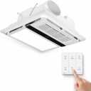 Bathroom Exhaust Fan with 1800W Heater and Light, 140 CFM