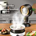 Smoke Purifier For Smoking Indoors,Portable Exhaust Fan and Washable Smoke Filter for Indoor BBQ,Hot Pot, Range Hood