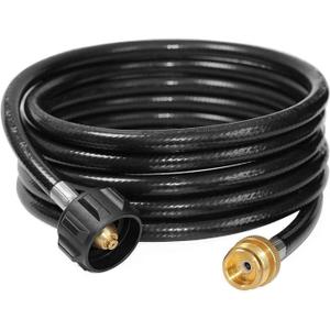 DOZYANT 18 Feet Propane Adapter Hose 1 lb to 20 lb Converter Replacement for QCC1 / Type1 Tank Connects 1 LB Bulk Portable Appliance to 20 lb Propane Tank