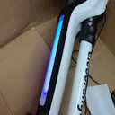 Elecorange 3 Wheel Electric Scooter for Kids, Light Up Deck, Big Flashing Wheels, Thumb Throttle, Adjustable Height, Foldable, 5mph, Lightweight, Kick Scooter, Toddler Electric Scooter Ages 5-8, White