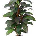 Artificial Dracaena Plant Indoor 4 FT, Fake Tree with White Planter, Faux Yucca Silk Floor Plants Indoor, Artificial Trees for Home Office Decor Indoor Outdoor Housewarming Gift