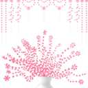 HOHOTIME 18Pcs Candy Cane Christmas Decorations, Pink White Straight Christmas Tree Picks Ornaments, Candy Cane Christmas Tree Decorations for Vase Garland Wreath DIY Craft Xmas Tree Topper Home Decor