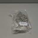 5Pcs Latch Indicating Lock, Vacant Occupied Bathroom Lock, Zinc Alloy Door Privacy Lock with Indicator, Door Bolt for Vacant/Engaged Bathroom WC Public Restroom Toilet Partition (Silver)