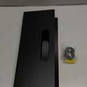 SINNNBLE Magnetic Acrylic Wall Mount File Holder Organizer Hanging Files Magazines Newspaper and Mail Letter Paper Document Folder Perfect for Office and School Use (Black)