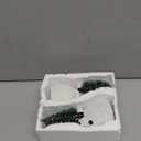 IStatue Resin Snowmen Figurines with Lighted Christmas Tree and Wreath 5'' - Set of 2 Battery Operated - Holiday Decorations Home Decor (Snowman)