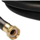 Continental Premium Garden Black Heavy Duty Cold Water Garden Hose, 5/8in Inside Diameter x 50ft Length, Male x Female Garden Hose Thread