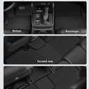 Floor Mats & Cargo Liner for Chrysler Pacifica 2017-2025 2026 Gas 7-Seater Touring (Non Hybrid&Non Pinnacle) All Weather TPE Rubber Trunk Mat Automotive Floor Liners for Pacifica Fuel 2025 Accessories