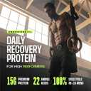 Frog Fuel Power Energized Protein Shot, 15g Protein Nano-Hydrolyzed Grass Fed Collagen, 120mg Caffeine, Fat & Sugar Free, 22 Amino Acids, 0 Carbs, Berry, 1 oz Packets, 24 Pack