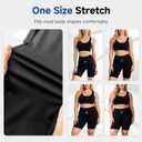 MEGELIN Toning Shorts, Hip Lift Grey for Women at Home (Black, M)