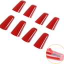 Voodonala for Jeep JL A&B Pillar Grab Handles Trim Cover for 2018-2023+ Jeep Wrangler Accessories JL JLU Gladiator JT 4XE Interior Accessories, ABS Red 8pcs