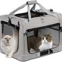 PEGIC Extra Large Cat Carrier for 2 Cats, Portable Soft Sided Large Pet Carrier for Traveling, Indoor and Outdoor Uses, 24"16"16" (X-Large)