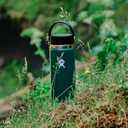 Hydro Flask Water Bottle - Insulated Stainless Steel - Wide Mouth Flex Lid, Non Spill, Leakproof and Refillable in 32 Oz Surf Blue