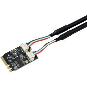 M.2 A+E Key to Double USB 2.0 Converter Cable Notebook External Separate 30cm