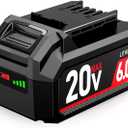 Upgraded20V 6.0Ah Lithium-Ion Battery, Replacement for SKIL PWRCore 20 Battery BY519601 BY519603 BY519701 BY519702 BY519703, Compatible with SKIL PWRCore 20 volt Cordless Power Tools and Chargers