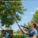 SEESII 2-in-1 Pole Pruning Shears 1.6'' Cut, 20V Cordless, 4.9-9 ft Reach