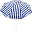 Northroad 8ft Large Beach Umbrella w/Sand Anchor Vent Tilt, Heavy Duty High Wind Patio Umbrellas w/Carry Bag,UV 50+ Sun Protection Portable Sunshade Umbrellas for Garden Pool Backyard