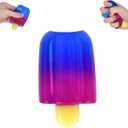 Popsicle Squishy Toy for Kids Ages 3+ & Adults, Slow Rising Fidget Squeeze Toy, Cute Popsicle Party Favors for Classroom Rewards, Birthday Gifts & Easter Basket Stuffers(Popsicle- A)