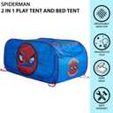 Marvel Spiderman 2 in 1 Kids Pop Up Play Tent and Twin Bed Tent for Pretend and Imaginative Play