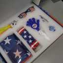 Soccer Fan Gear Set for 2026 World Tournament, Soccer Party Favors Kit with Flag,Scarf, Face Paint, Clapper, Horn&Glasses,Supporter Accessories for Game Day, Sports Event, Gift