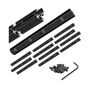 24pcs Seekliny 3030 Straight Connector Corner Bracket Joint Plate 3030 Hardware T-Slotted Accessories with Screws for 8020 Aluminum Profile 3D Printer Accessories Black