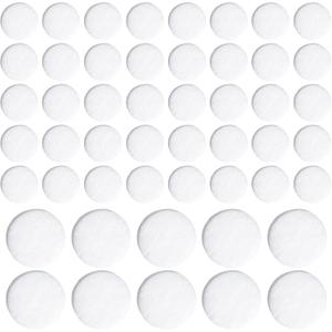 50pcs Refillable Car Air Freshener Pads, 0.7 Inch Car Air Vent Clip Replacement Felt Pads, Unscented White Oil Perfume Refill Pads for Car Necklace Bracelet Diffuser