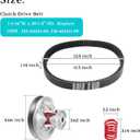 10L0L Secondary Driven Clutch Belt Kit for Yamaha G2 G8 G9 G11 G14 G16 G20 G21 G22 G28 Golf Cart 1985-2007, Replace JN6-G6270-00 JN6-G6271-02 J55-G6270-01