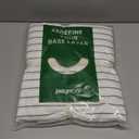 JELLYMONI Striped Duvet Cover Set - Queen Size 100% Cotton - 3PCS White & Grey Vertical Stripes Bedding - Hidden Zipper Closure & 8 Corner Ties - Breathable Comforter Cover for Bedroom