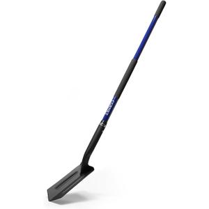 CGRNT 4-Inch Heavy Duty Trench Shovel with Blue Handle, Narrow Trenching Spade for Digging, Gardening & Landscaping, 56 Inch Professional Grade Tool for Irrigation & Rocky Soil