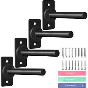 Weight Plate Holder, Wall Mounted Weight Rack Storage for Olympic Weight Plate,Home Gym Organizer (4 PACK)
