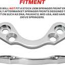 PSLER Springer Front End Riser Handlebar Tree Adapter Converter 3.5 Inches Wide Riser for Bobber Chopper (Chrome)