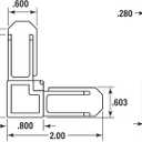 Prime-Line MP7729-50 Screen Frame Corner, 5/16 In. x 3/4 In., White Plastic (50 Pack)