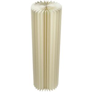 White Large Foldable Paper Circular Column Decoration - 11.75" x 39" (1 Pc.) - Perfect for Weddings, Galas, Proms, or Any Formal Event