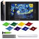 Large Puzzle Roll Up Mat with 8 Sorting Trays & Air Pump System, 46x26 Inch Portable Puzzle Storage Mat for 500 to 1500 Piece Puzzles, Includes Storage Bag