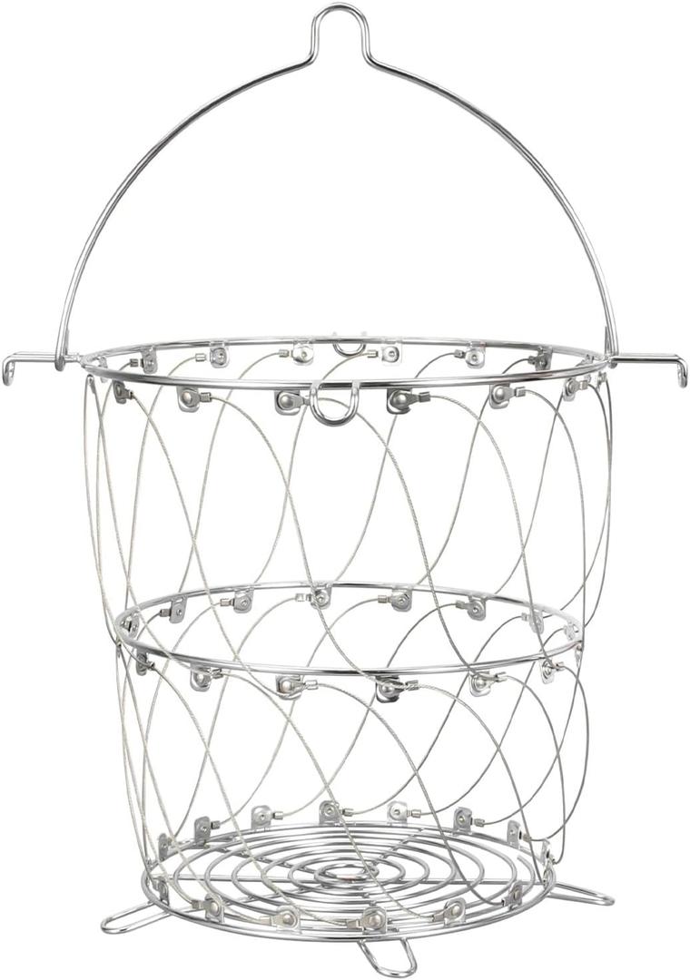 Turkey Fryer Basket for Char-Broil Big Easy Oil-Less, Standard Basket Replacement Part 6776791W06 for CharBroil Big Easy Oil-Less Turkey Fryer Model #17102065 24102165 14101480